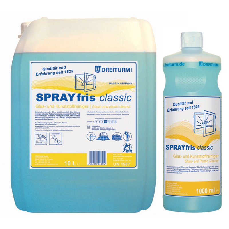 DREITURM glasreiniger SPRAYFRIS classic, 1 liter
